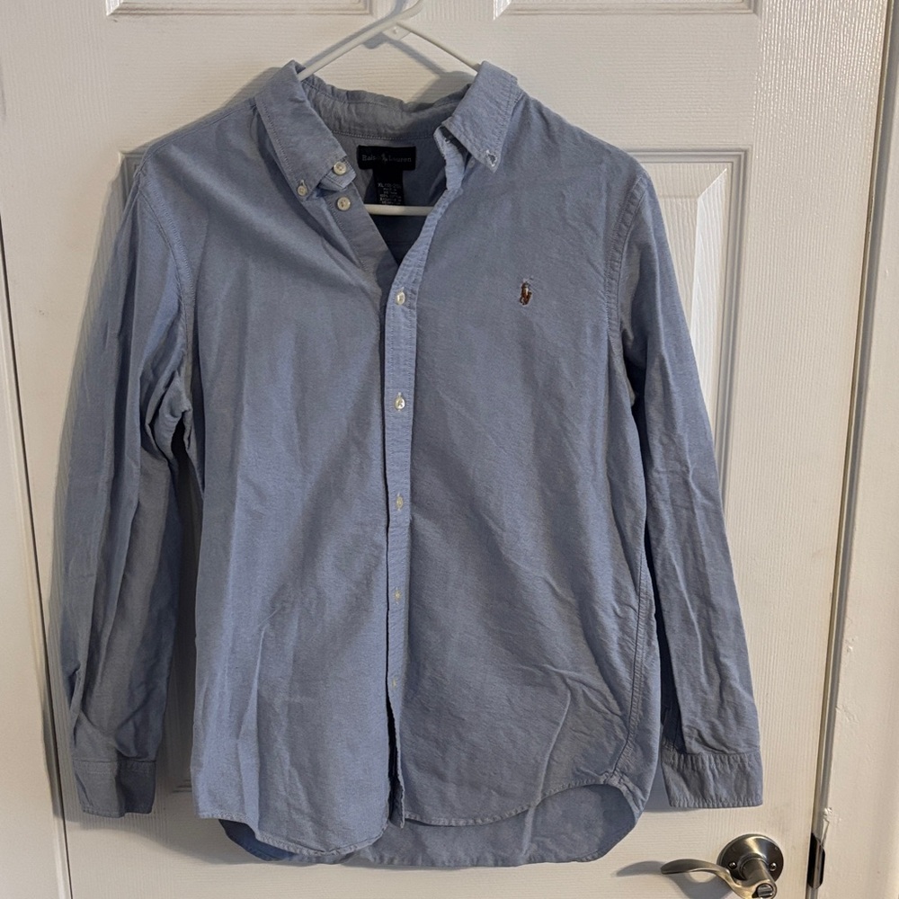 Polo by Ralph Lauren Men's Light Blue Button Down Shirt